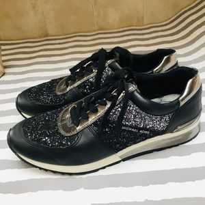 michael kors billie glitter trainers
